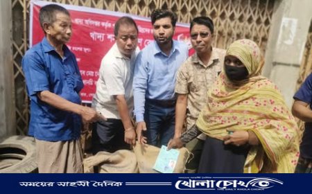 থানচিতে খাদ্যবান্ধব কর্মসূচির আওতায় ৪২০ পরিবার পেল চাল