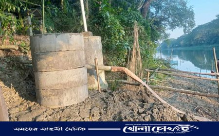 ফরিদপুরে নদীর পাড়ে সারি সারি অনিরাপদ সেপ্টিক ট্যাংক, হুমকিতে নদীর পরিবেশ 