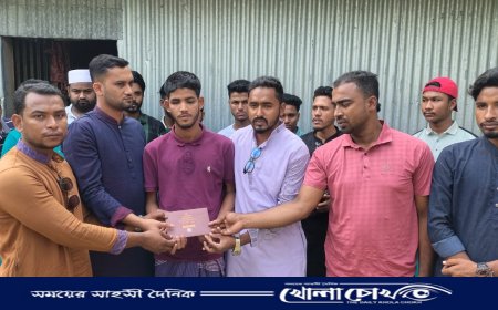 নোয়াখালীতে আন্দোলনে দৃষ্টিশক্তি হারানো আমজাদের পাশে তারেক রহমান