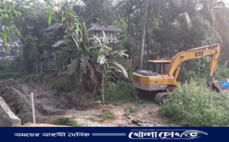 সিরাজদিখানে অবৈধ মাটি কাটায় ধসে যাওয়ার আশঙ্কা স্বপন দাসের বাড়ি