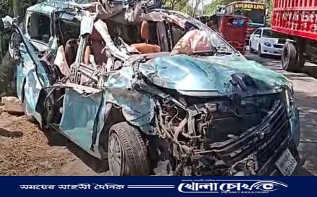 মাগুরায় বাসের সঙ্গে সংঘর্ষে অলৌকিকভাবে প্রাণে বাঁচলেন মাইক্রোবাসের ৬ যাত্রী