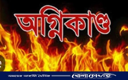 ফরিদপুরে পোল্ট্রি ফার্মে অগ্নিকাণ্ড, ছয় লাখ টাকার ক্ষতি