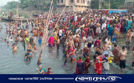 ব্রাহ্মণবাড়িয়ায় গঙ্গাস্নানে পূণ্যার্থীদের ঢল
