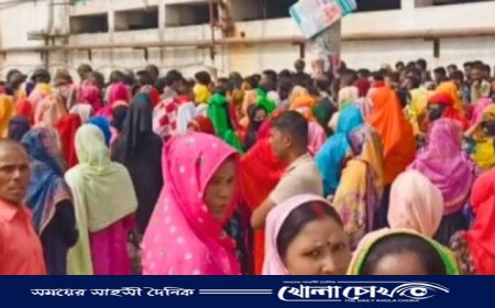 সাভারে প্রাইড গ্রুপের গার্মেন্টসে শ্রমিকদের বিক্ষোভ