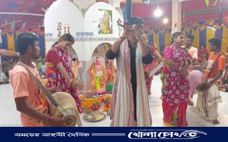 নহাটা মহাশ্মশান কালী মন্দিরে শুরু ৩৩ তম বার্ষিকী ৩২ প্রহর ব্যাপী যজ্ঞানুষ্ঠান