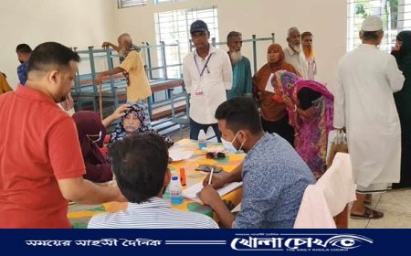 প্রায় ৬০০ জন রোগীকে সেবা প্রদান, ছানি অপারেশন হবে বিনামূল্যে