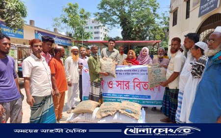 ব্রাহ্মণবাড়িয়ায় ২ হাজার ৫০০ কৃষকদের মধ্যে বিনামূল্যে বীজ ও সার বিতরণ