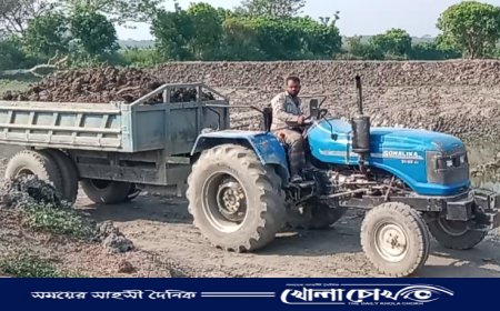 নগরকান্দায় মাটিকাটার কারণে ক্ষতিগ্রস্ত গ্রামীণ সড়ক ও জমি