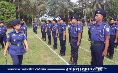 মাগুরায় জেলা পুলিশের সাপ্তাহিক মাস্টার প্যারেড অনুষ্ঠিত