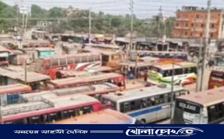 ফরিদপুরে হেল্পারসহ রাজমহল পরিবহনের বাস উধাও