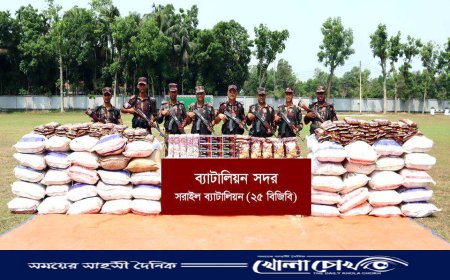 ব্রাহ্মণবাড়িয়ায় বিজিবির অভিযানে কোটি টাকার চোরাচালানী মালামাল আটক