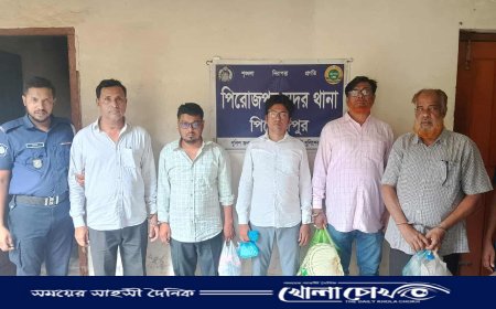 পিরোজপুরে এলজিইডি-হিসাবরক্ষণ অফিসের ৫ কর্মকর্তা গ্রেফতার