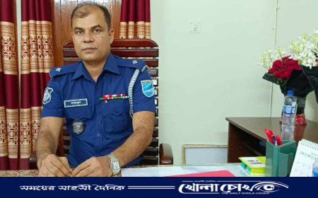 সদরপুর থানায় নবাগত ওসি নাজমুল হাসানের যোগদান
