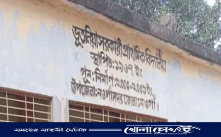 তিন গ্রামের একমাত্র সরকারি বিদ্যালয়, নেই পাকা রাস্তা
