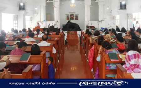 ফরিদপুরে পালিত হচ্ছে খ্রিস্টান সম্প্রদায়ের অন্যতম ধর্মীয় উৎসব ইস্টার সানডে