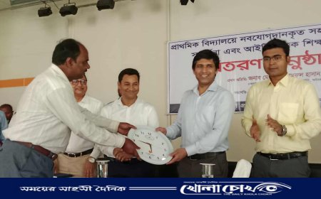 আলফাডাঙ্গায় নবনিযুক্ত শিক্ষকদের সংবর্ধনা