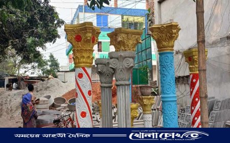 নির্মাণ সামগ্রী তৈরি করে স্বাবলম্বী আব্দুল জলিল