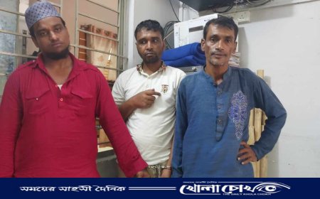 আখাউড়ায় গুলিসহ তিন যুবক গ্রেপ্তার