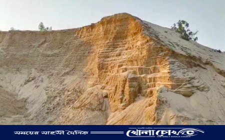 লামা পূর্বচাম্বি থেকে বালু লুটে অপ্রতিরোধ্য আওয়ামী সিন্ডিকেট