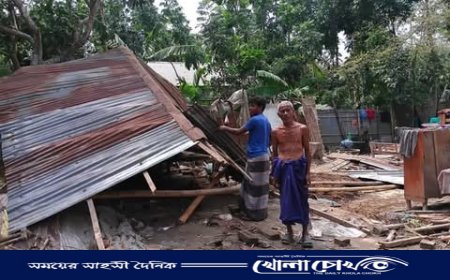 লালমনিরহাটে কালবৈশাখী ঝড়ে ব্যাপক ক্ষতি