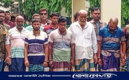 নওগাঁয় আন্তঃজেলা ডাকাত চক্রের ৩ সদস্যসহ ৮ জন গ্রেফতার