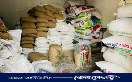 নওগাঁর রাণীনগরে সরকারি চাল মজুদ: ২৯ টন চাল জব্দ, মামলা দায়ের