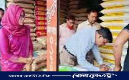 খোকসায় পাটজাত মোড়ক আইন লঙ্ঘনে দুই ব্যবসায়ীকে জরিমানা