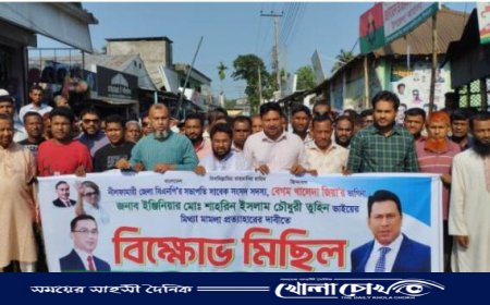 ইঞ্জিনিয়ার তুহিনের মুক্তির দাবিতে কিশোরগঞ্জে বিএনপির বিক্ষোভ