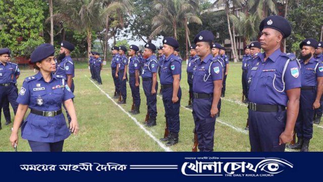 মাগুরায় জেলা পুলিশের সাপ্তাহিক মাস্টার প্যারেড অনুষ্ঠিত