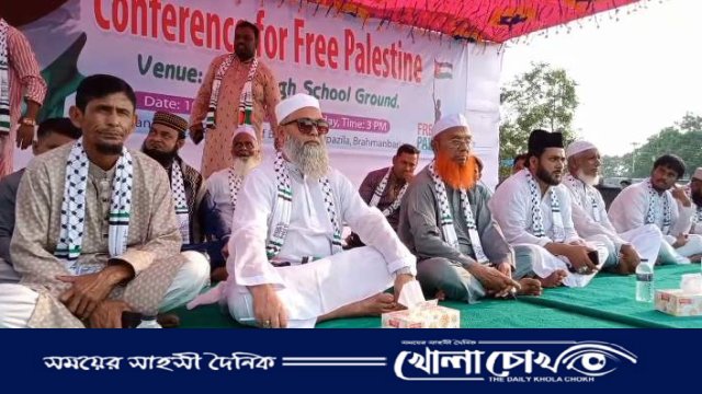 "ফ্রি ফিলিস্তিন কনফারেন্সে" বিজয়নগর উপজেলাবাসীর হাজারো মানুষের সমাবেশ