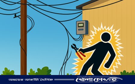 নওগাঁয় বৈদ্যুতিক মিটার চুরি করতে গিয়ে বিদ্যুৎস্পর্শে যুবকের মৃত্যু