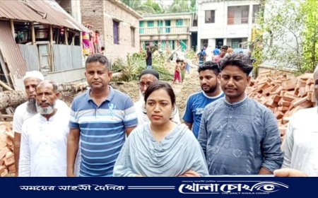 অবৈধ স্থাপনা উচ্ছেদ করে উন্নয়ন প্রকল্পের পথ সুগম করল প্রশাসন