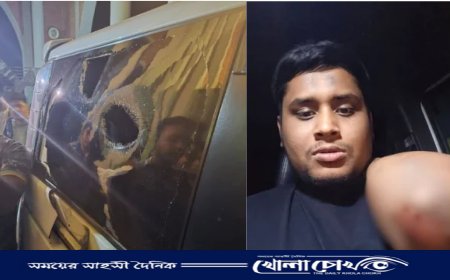 ফরিদপুরে এনসিপি নেতা হাসনাতের ওপর হামলার প্রতিবাদে বিক্ষোভ মিছিল