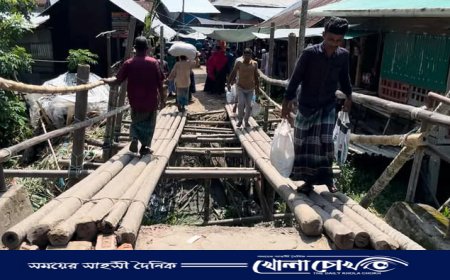 ধ্বংসপ্রাপ্ত ঘোষেরহাট ব্রিজে ৯ বছরেও হয়নি সংস্কার, ভোগান্তিতে শিক্ষার্থী-রোগী-ব্যবসায়ী