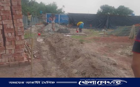 পিতার বিরোধে মেয়ের জমি দখলের চেষ্টা