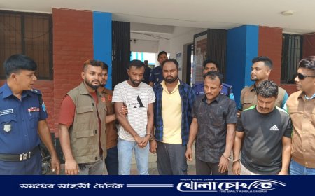 শ্রীনগরে আন্তঃজেলা ডাকাত দলের ৪ সদস্য গ্রেফতার, উদ্ধার তেলের ব্যারেল ও গাড়ি