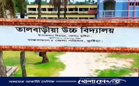 তালবাড়িয়া উচ্চ বিদ্যালয়ে প্রধান শিক্ষককে লাঞ্ছনা ও বিধি বহির্ভূত বরখাস্তের অভিযোগ