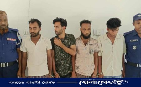 সদরপুরে ইজিবাইক উদ্ধারসহ ছিনতাইকারী চক্রের ৪ সদস্য গ্রেপ্তার