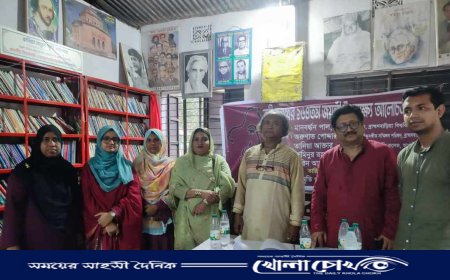 আখাউড়ায় রবীন্দ্রজয়ন্তীতে সাহিত্য-সংস্কৃতির আলোচনায় মুখর রাবেয়া খাতুন স্মৃতি পাঠাগার
