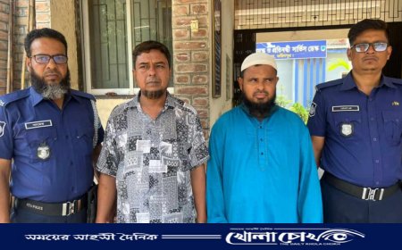 সালথায় স্বেচ্ছাসেবক লীগের দুই নেতা আটক