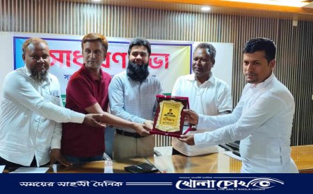 ড. জাহাঙ্গীর আলমকে ফুলবাড়ীয়া প্রেস ক্লাবের সংবর্ধনা