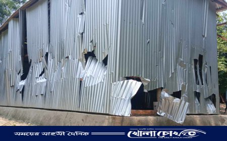 সালথায় গ্রাম্য দু-দলের সংঘর্ষে বাড়িঘর ভাঙচুর, লুটপাট ও আহত ১৫