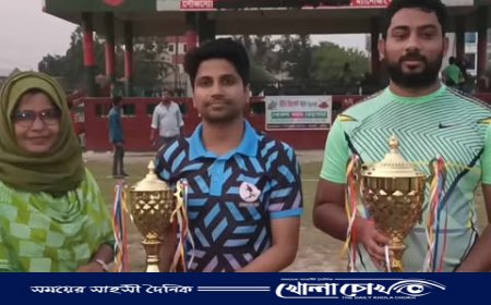 বন্ধন ও আনন্দে পূর্ণ খোকসা-ভেড়ামারা প্রীতি ক্রিকেট ম্যাচ