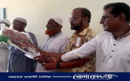 নওগাঁর রাণীনগরে আবাদপুকুর উচ্চ বিদ্যালয়ে এডহক কমিটির পরিচিতি ও মতবিনিময় সভা অনুষ্ঠিত