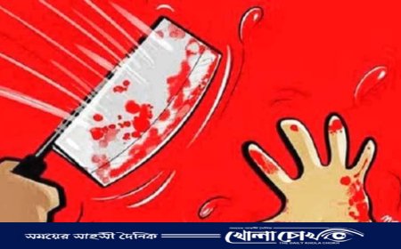 আগৈলঝাড়ায় সম্পত্তির বিরোধে চাচাকে কুপিয়ে আহত করল মাদকাসক্ত ভাতিজা