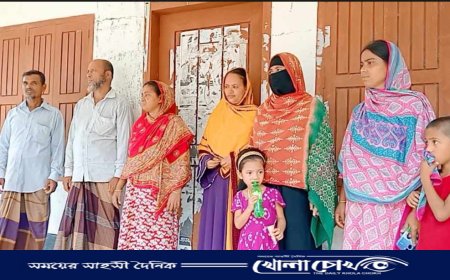 ভাঙ্গায় ভিজিডির চাল আত্মসাতের অভিযোগে দুঃস্থদের অবস্থান কর্মসূচি