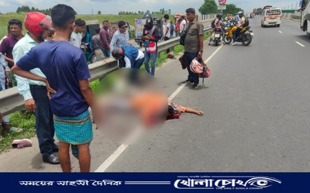 ঢাকা-মাওয়া এক্সপ্রেসওয়েতে মোটরসাইকেল দুর্ঘটনায় নারী নিহত, চালক আহত