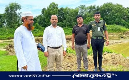 হাওড়া নদীর পাড় থেকে মাটি কেটে বিক্রি: আখাউড়ায় যুবক আটক