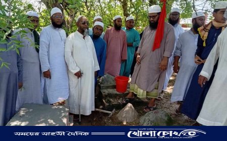 আত্রাইয়ে কথিত মাজার নির্মাণের অপচেষ্টা, প্রতিহত করলেন তাওহীদি জনতা