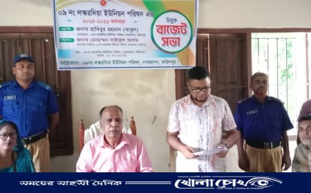 নগরকান্দার লস্করদিয়া ইউনিয়ন পরিষদের উন্মুক্ত বাজেট ঘোষণা